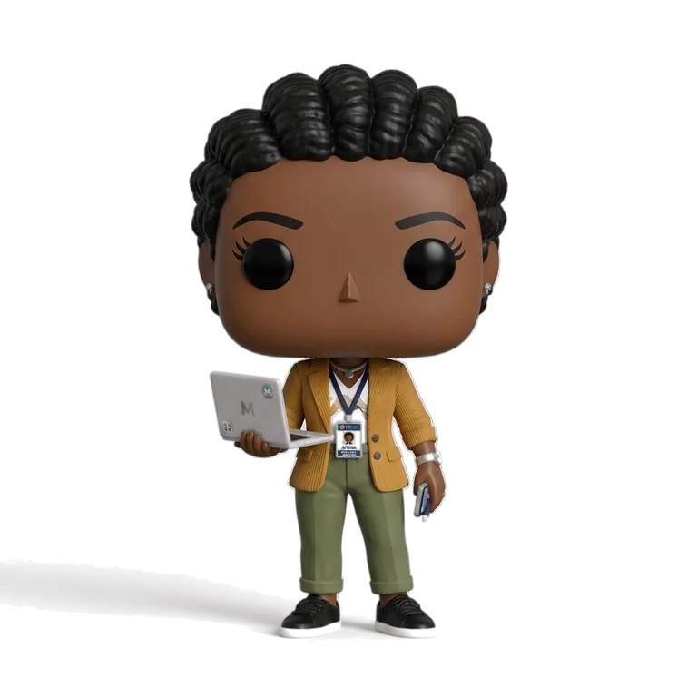 Aicha, responsable marketing de Oya, figurine 3D