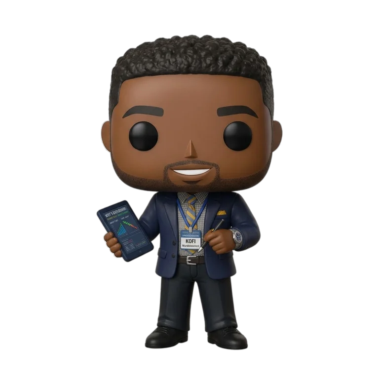 Kofi, chef de projet de Oya, figurine 3D