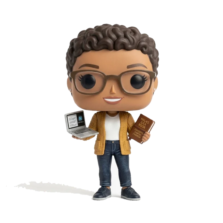 Nala, copywriter de Oya, figurine 3D