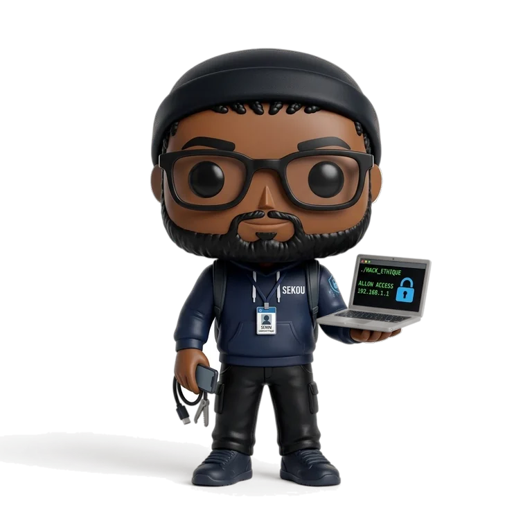 Sekou, expert sécurité de Oya, figurine 3D