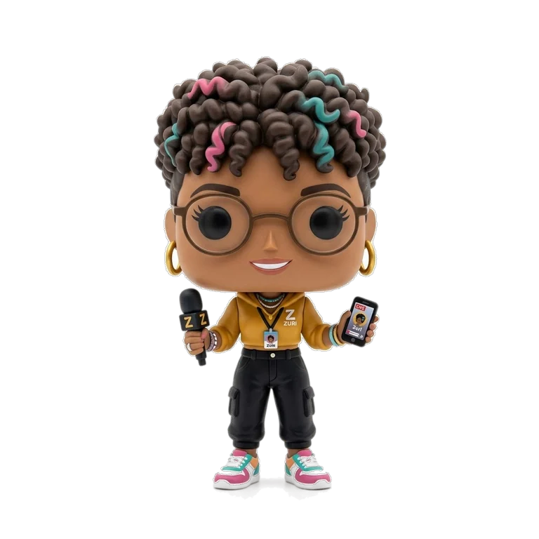 Zuri, créatrice de contenu de Oya, figurine 3D